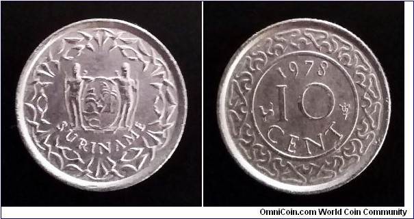 Suriname 10 cents. 1978