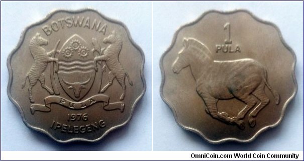 Botswana 1 pula. 1976