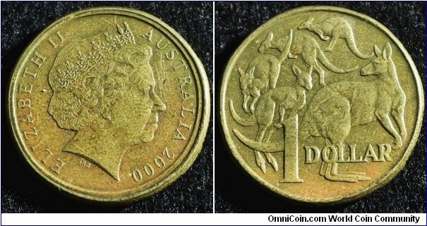 Australia 2000 1 dollar. Muled with 10 cents. Scarce! Weight: 9.04g
