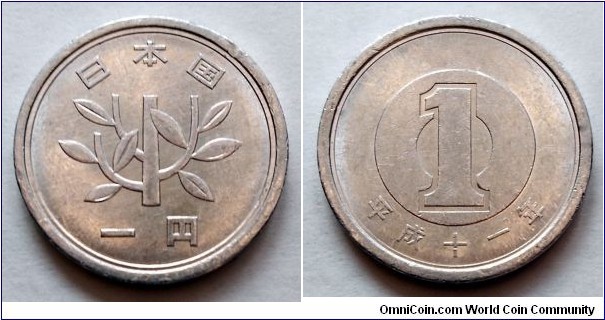 Japan 1 yen. 1999