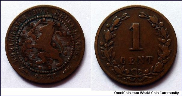 Netherlands 1 cent. 1878