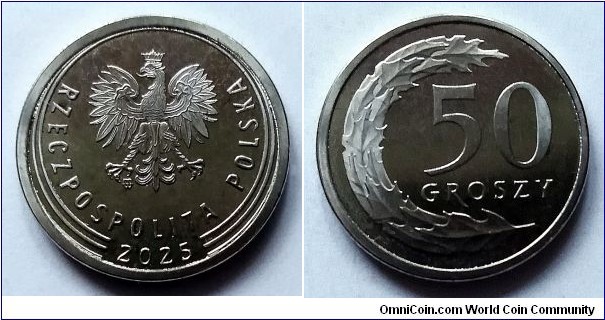 Poland 50 groszy. 2025