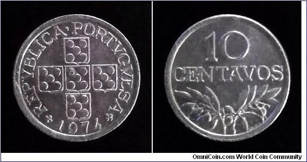 Portugal 10 centavos. 1974