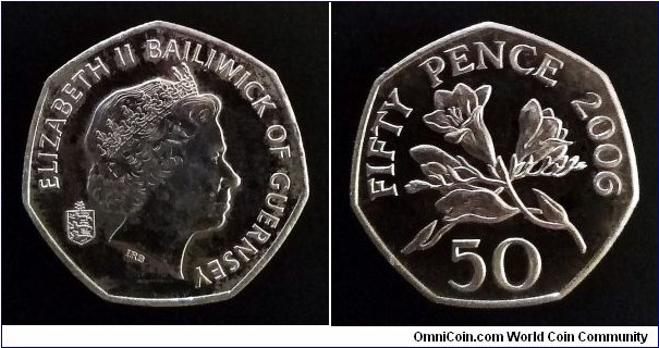 Guernsey 50 pence. 2006, Mintage: 20.000 pcs.