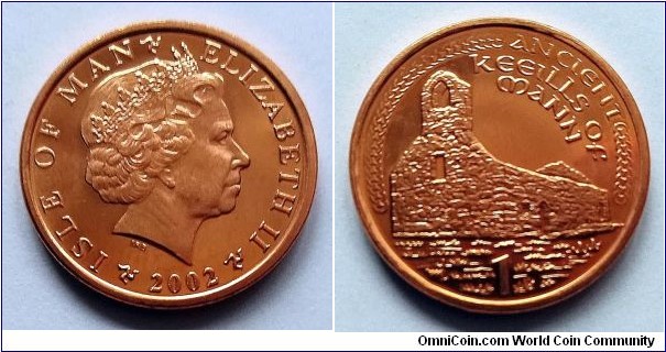 Isle of Man 1 penny. 2002 (AA)