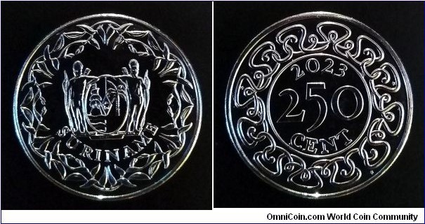 Suriname 250 cents. 2023