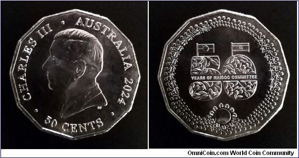 Australia 50 cents. 2024, 50 Years of NAIDOC.