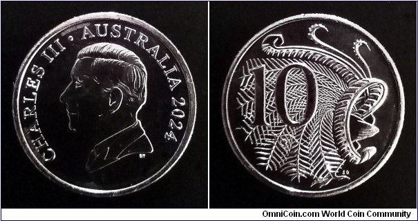 Australia 10 cents. 2024