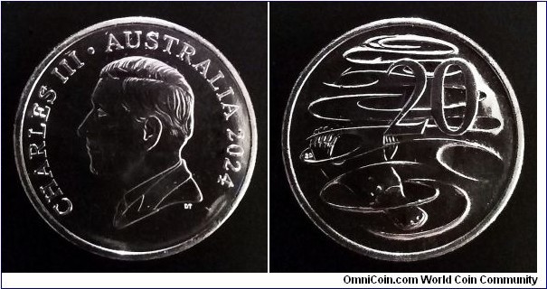 Australia 20 cents. 2024