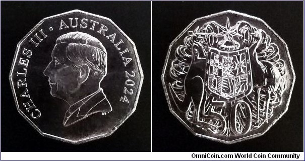 Australia 50 cents. 2024
