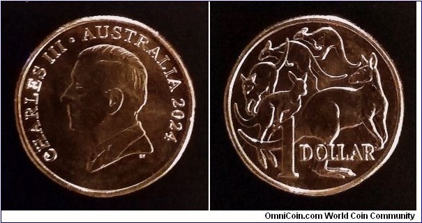 Australia 1 dollar. 2024