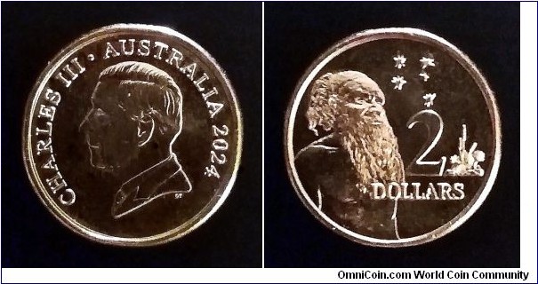 Australia 2 dollars. 2024
