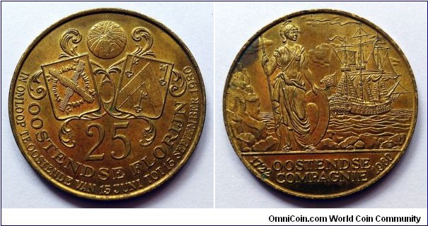 Local coin for the city of Ostend - 25 oostendse florijn.