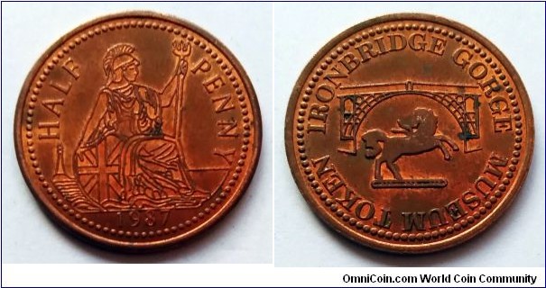 Half Penny - Ironbridge Gorge Museum Token.