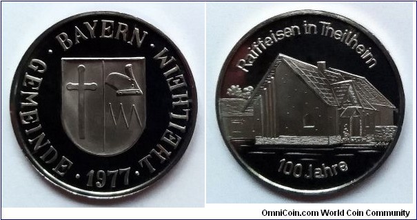 Municipality of Theilheim. West Germany proof token.