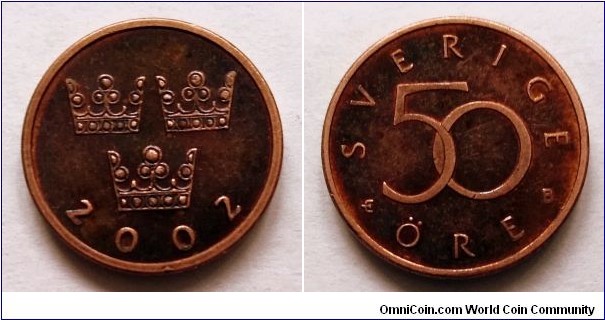 Sweden 50 ore. 2002 B