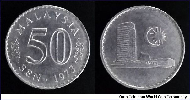 Malaysia 50 sen. 1973