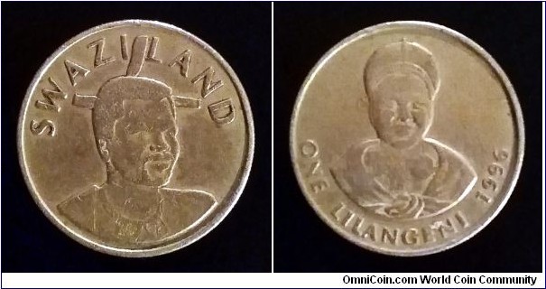 Swaziland 1 lilangeni. 1996