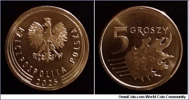Poland 5 groszy. 2025