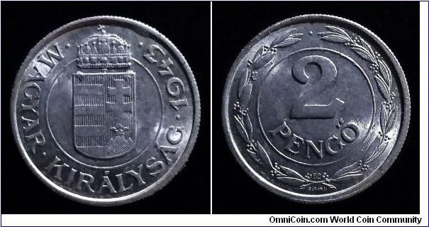 Hungary 2 pengo. 1943