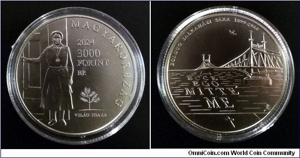Hungary 3000 forint. 2024, 125th Anniversary of the birth of Sára Salkaházi. Mintage: 5.000 pcs.