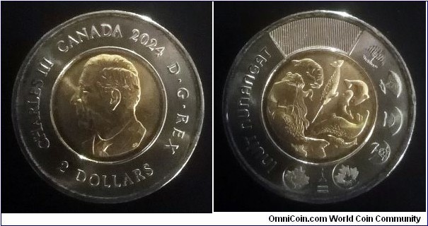 Canada 2 dollars. 2024, Inuit Nunangat.