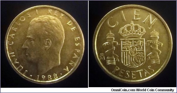 Spain 100 pesetas. 1988