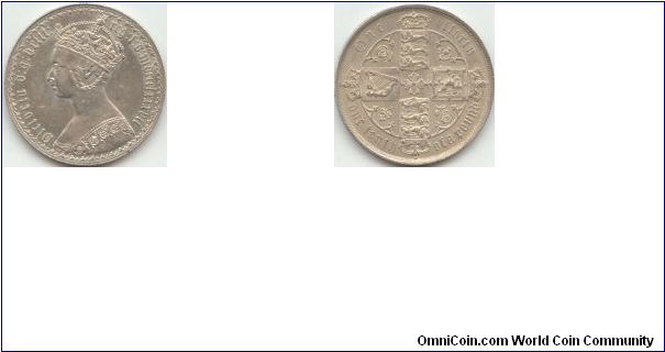 1887 VICTORIA GOTHIC FLORIN