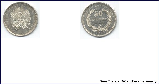 1877 50 centesimos