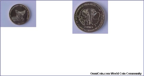TOP RARE coin from Senegal : only 1,200 coins issued.