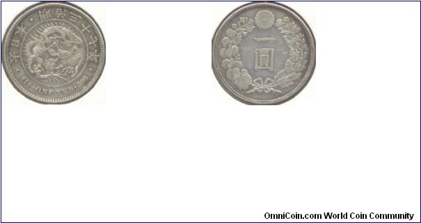 1 Yen Meiji 37