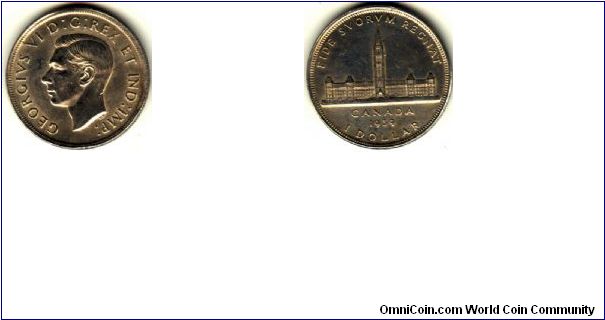 Canada, 1 dollar, 1939 XF