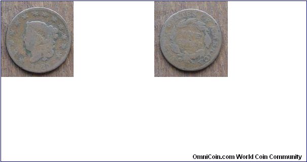 1825 Large Cent AG3 to G4