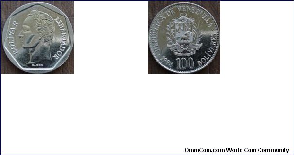 1998 100 Bolivar Coin from Venezuela for sale or trade