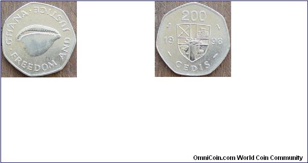 1998 200 Cedis (CEEDEEs)from Ghana for sale or trade