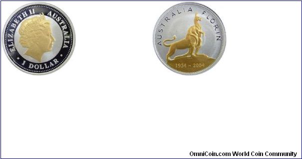 Royal Visit Florin / Gold Plated