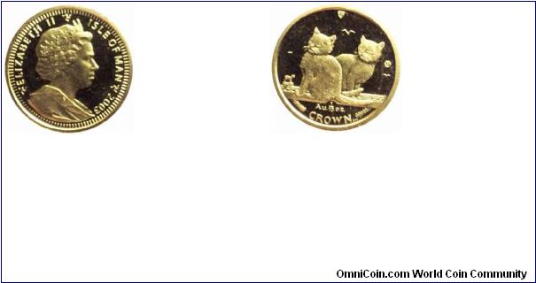 2003 Isle of Man 1/10oz BU Gold Balinese.