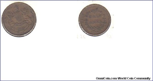 1835 1/2 Anna, East India Trading Company