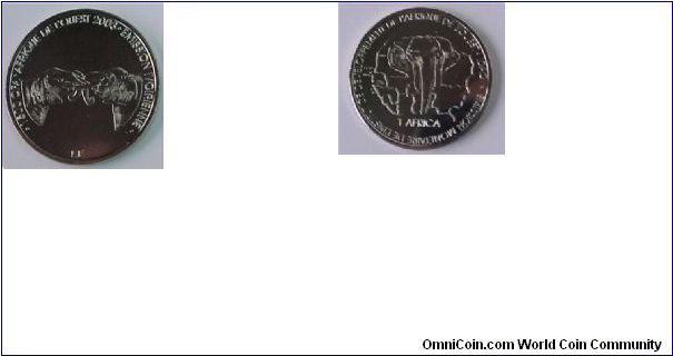 This is a VERY RARE Commemorative  Coin ! 

6.000 CFA 2003 

Mintage ONLY 1.200 pieces