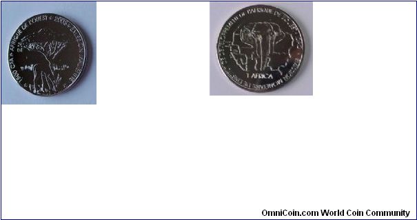 This is a VERY RARE Commemorative Coin ! 1.500 CFA 2003 Mintage ONLY 1.200 pieces