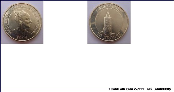 Denmark 20 Kroner 2004 Gasetarnet (tower)