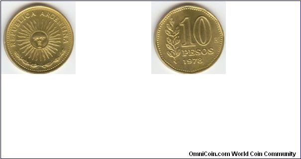 1978 Argentina 10 Pesos