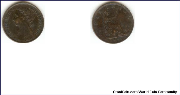 1891 United Kingdom Farthing