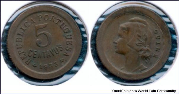5 centavos Portuguese Guinea