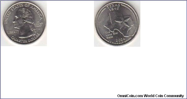 2004-D Texas State Quarter