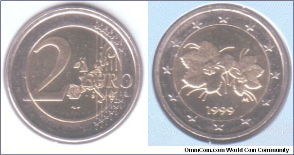 2 euros. Reverse design by Raimo Heino.