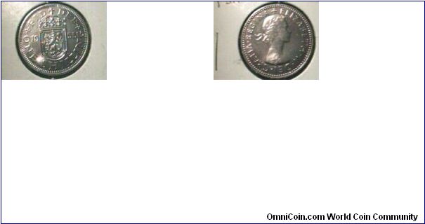 G.B. 1955 1shilling unc