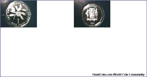 Jamaica 1981 1cent PF