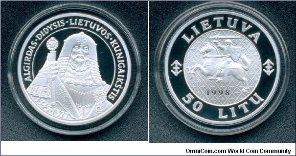 50 litu honoring Grand Duke Algirdas