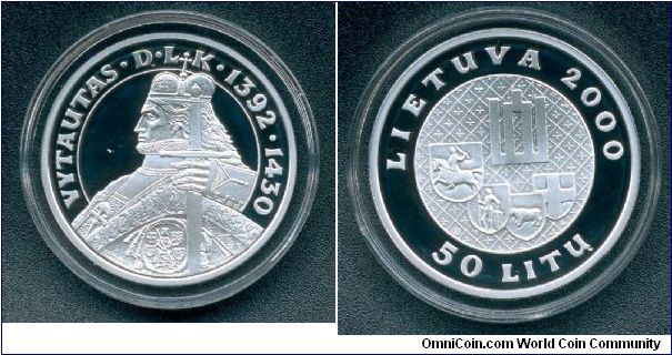 50 litu honoring Grand Duke Vytautas